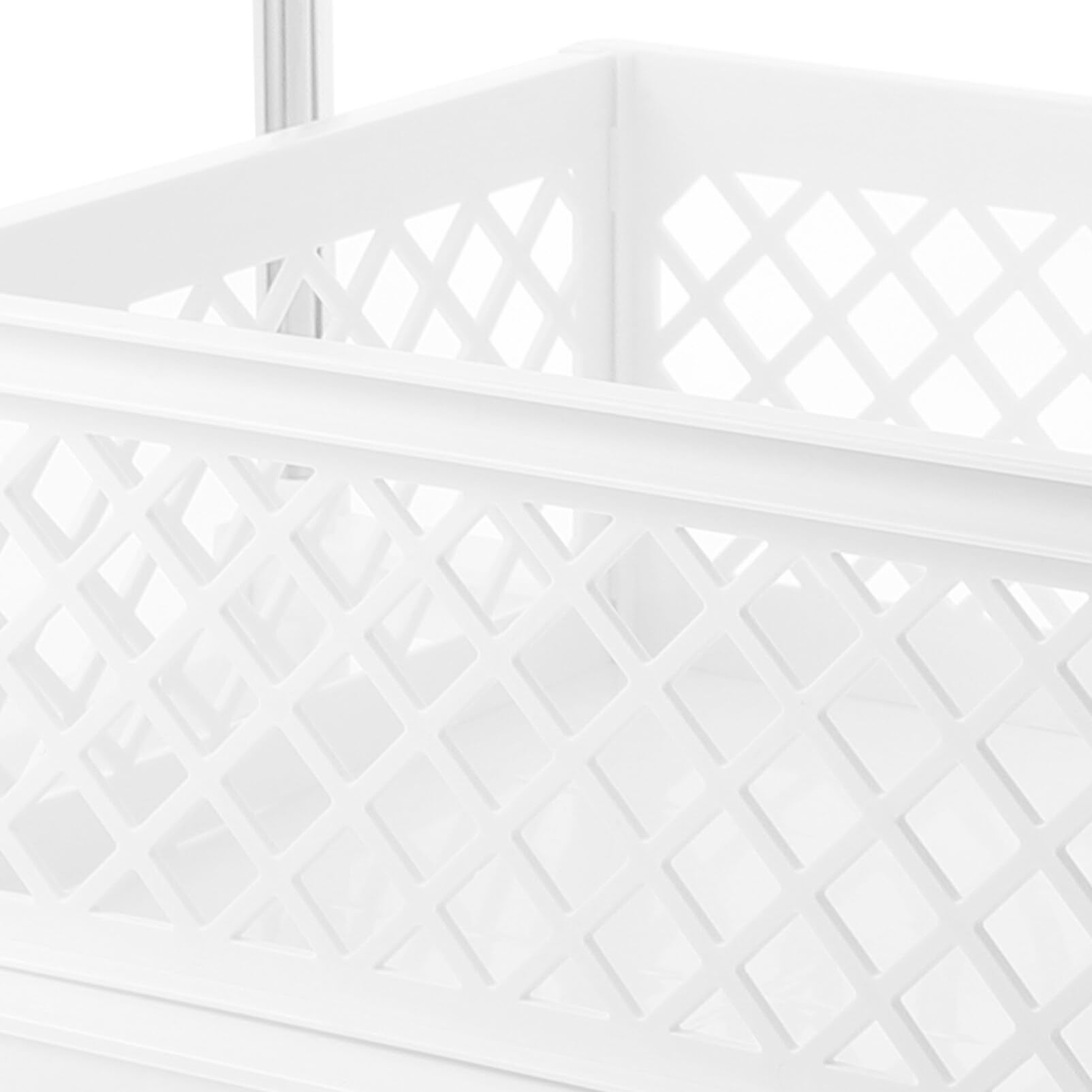Organizer Estraibile a 2 Livelli Bianco per Mobiletto Bagno Sotto Lavandino