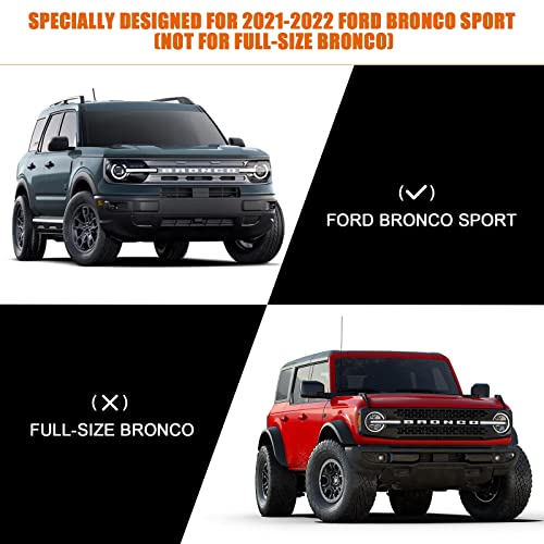 Image of Waterproof Car Cover Compatible with 2021-2025 Ford Bronco Sport, 6 Layers All Weather Bronco Sport Car Covers with Zipper Door for Snow Rain Dust Hail Protection