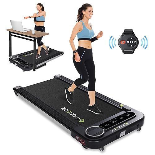 2 in 1 Walking Pad Treadmill Under Desk Bluetooth Speaker