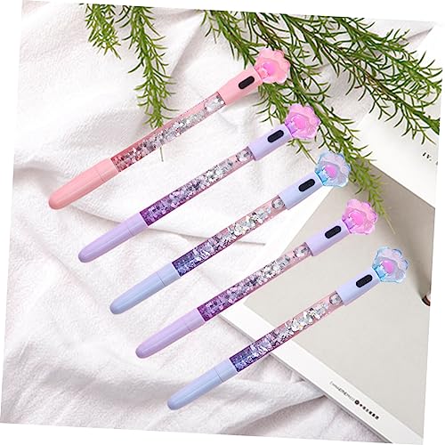 SHOWERORO 5pcs Bolígrafos Gel Luminiscentes con Garra de Gato miniatura 2