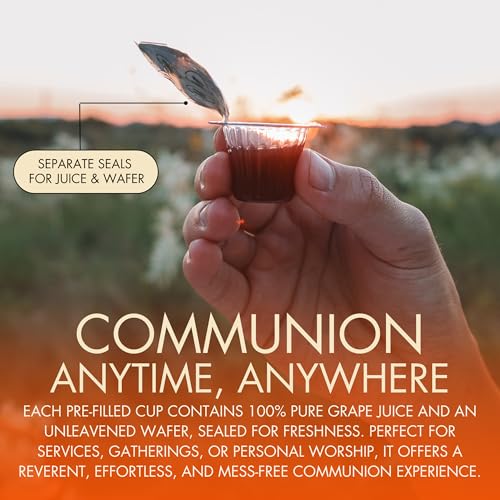 Image of Pre-filled Communion Cups and Wafer Set - Box of 100