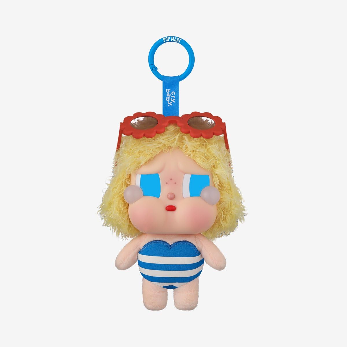 Pop Mart Crybaby Vacation Mode On Lets Surf Vinyl Plush Pendant