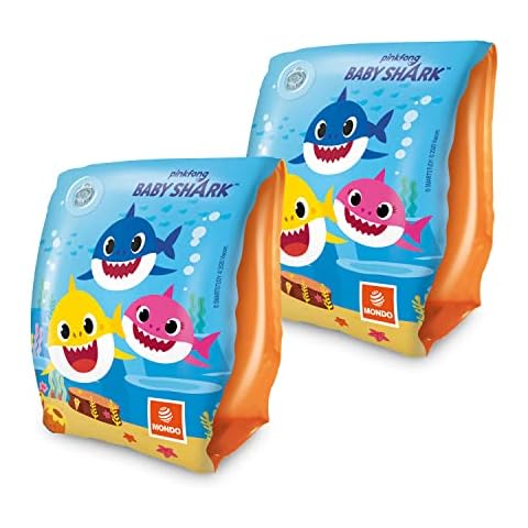 Mondo 16888 Toys-Baby Shark Arm Bands Safety Armrests-Material PVC-Suitable for Children from 2 to 6 Years with Weight 6-20 kg-16888, Multi-Coloured Cover