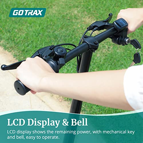 Gotrax Flex Electric Scooter With Seat For Adult Commuter,16 Miles Range&15.5Mph Power By 400W Motor, Foldable Scooter With 14" Pneumatic Tire& 9”Comfortable Wider Deck, Ebike With Carry Basket Black #TOP5