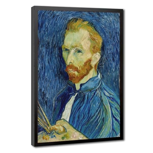 Toile autoportrait de Vincent Van Gogh haute définition avec cadre