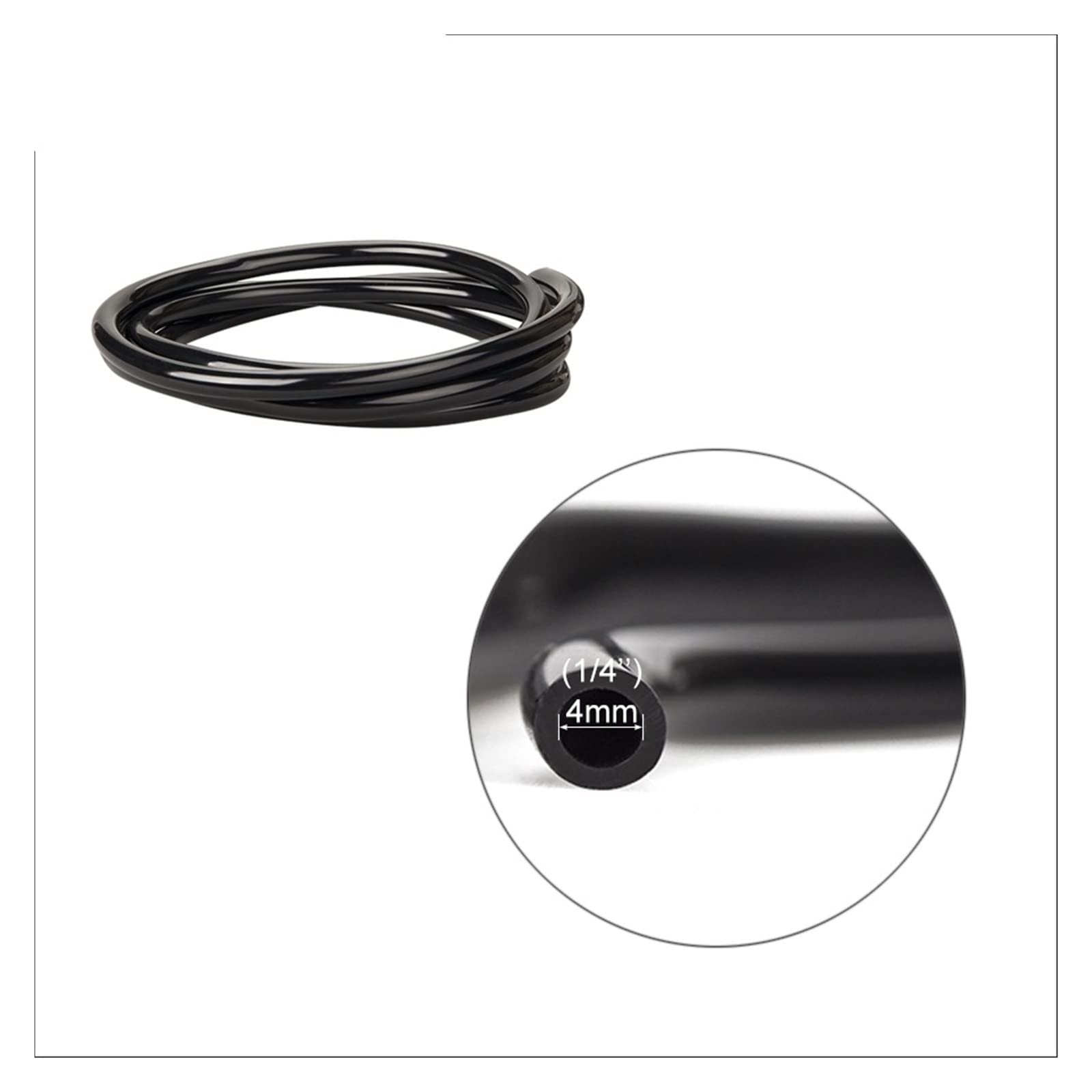 Tubo for acqua da giardino 10/20/25/40 metri 4/7 mm con connettore rapido Micro tubo for irrigazione a goccia nebulizzazione in PVC 1/4; Nuovo flessibile Circolazione Fluida(Blue,1/4_40M (131.2FT))