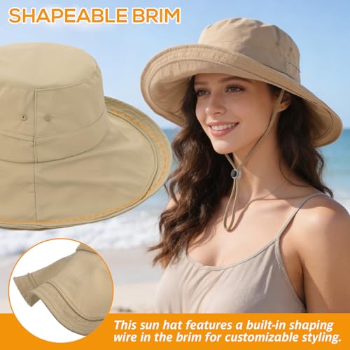 Sombrero tipo bucket para mujer con protección UPF 50+ miniatura 4