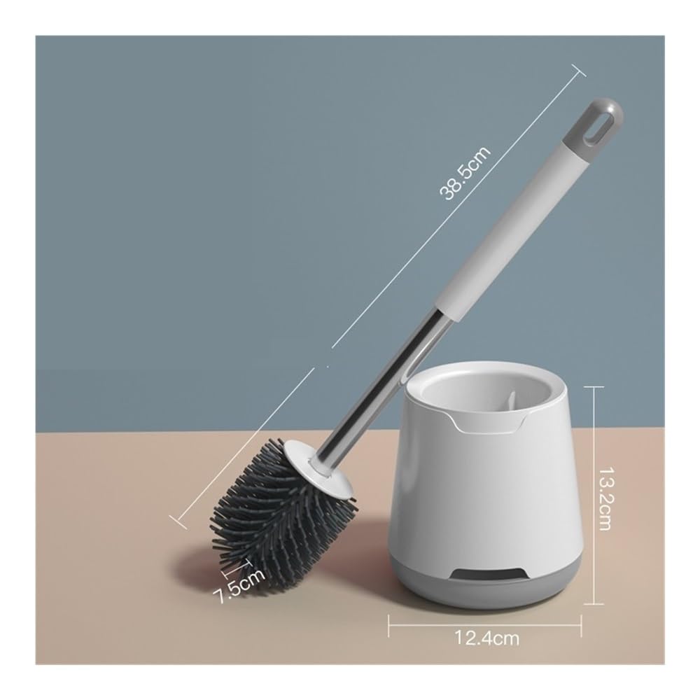 Lavar el baño, Escobilla de baño. Kit doméstico cerdas Suaves con Soporte y Montaje en Pared