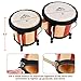 EastRock Bongo Drum 4” and 5” Bongos Drum Set for Adults Beginners Professionals Tunable Wood and Metal Drum Percussion Instruments with Tuning Wrench