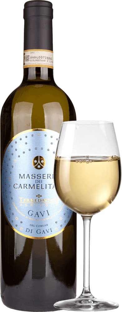 Masseria Dei Carmelitani Gavi di Gavi DOCG Vite Colte Weißwein 6 x 0,75l VINELLO - 6 x Weinpaket inkl. kostenlosem VINELLO.weinausgießer