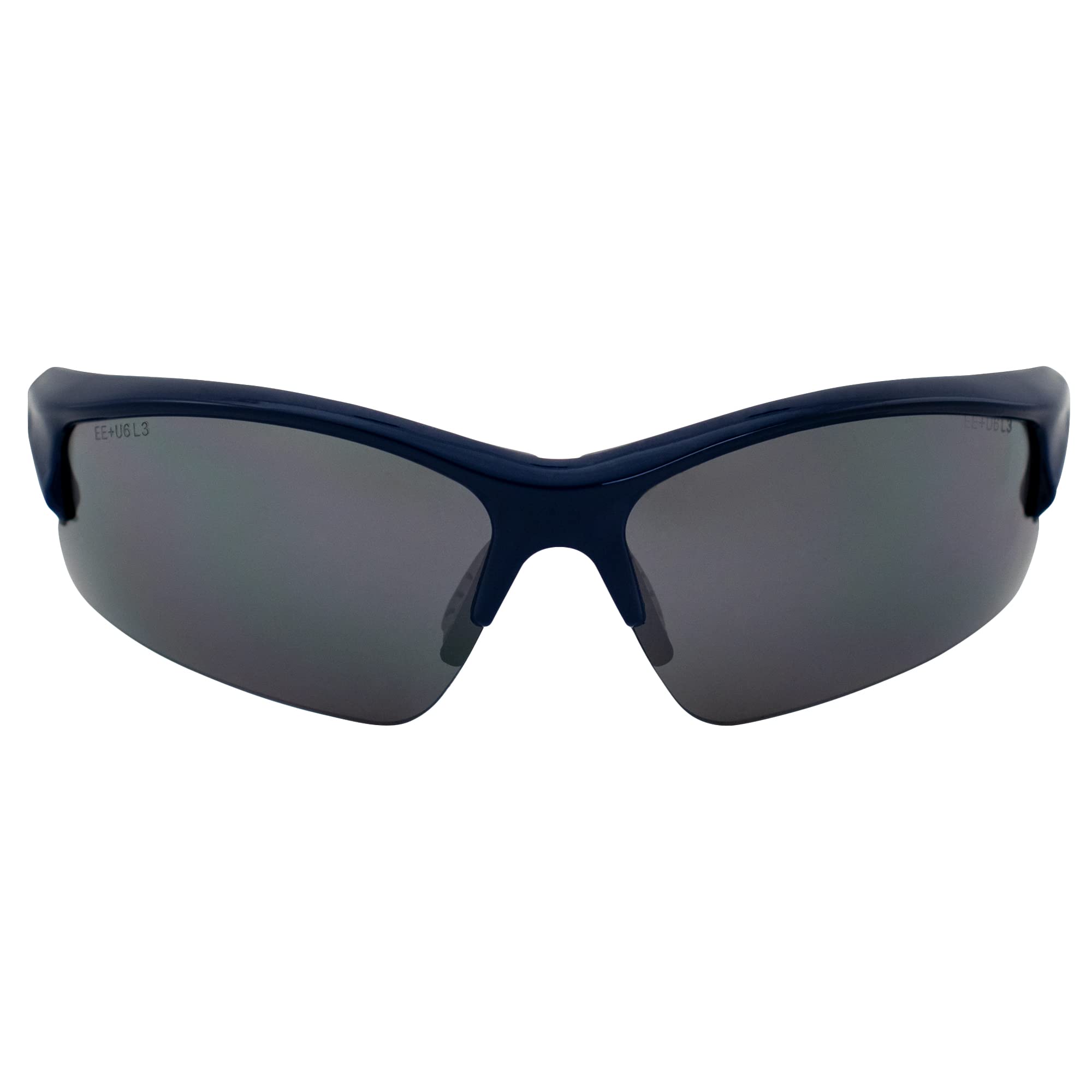 Epoch Eyewear Liberator Golf Sport Sunglasses Blue/Gray Frame with Smoke Lens