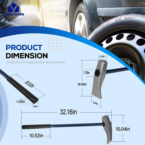 Image of Tire Hammer 35429 Bead Brkg Wg, Tire Bead Breaker Wedge Tool, Duck-Billed Hammer For Tire Removal Fit for Cars, Trucks, SUVs, ATVs, Motorcycles, Buses, Farm Tractors, and Aircraft Tires