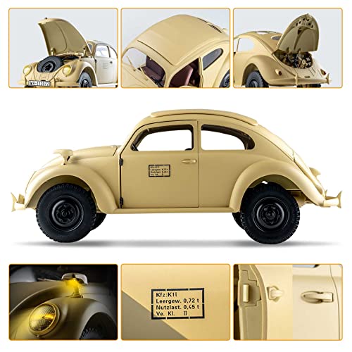 Beezrc Rochobby 1/12 Rc Crawler Kommandeurwagen Type 82E 4-Rwd Offroad Truck Hobby Grade Rtr Rc Car Remote Control Car 4-Ch And 2.4Ghz Transmitter For Led Lights Battery And Usb Charger For Adults #TOP2