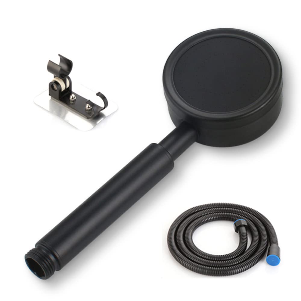 Pommeau de douche en acier inoxydable avec pulvérisateur d'eau noir