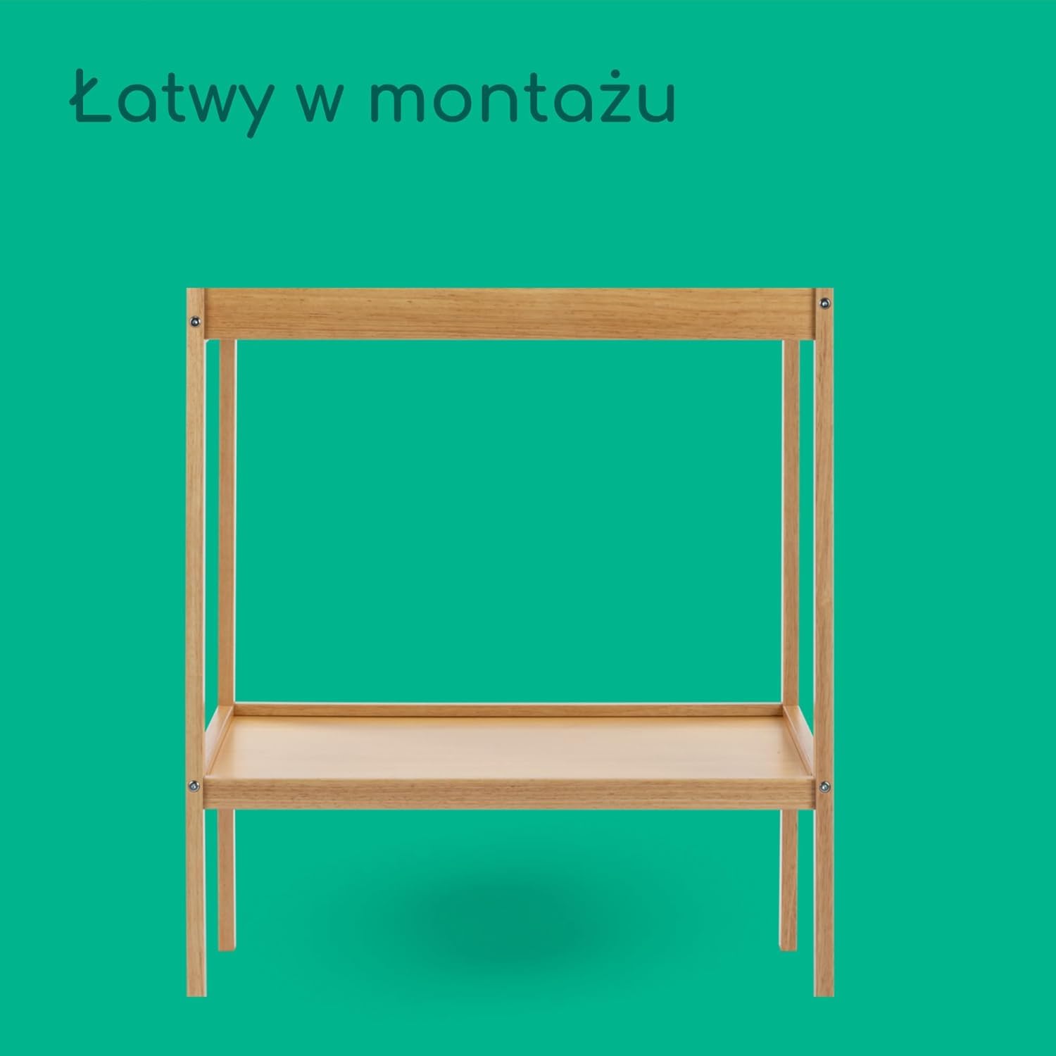 Bebeconfort Daisy 2, Przewijak dla Dzieci, 0–12 mies. (11 kg), z Matą do Przewijania, Wodoodporny, Łatwe Czyszczenie, Gwarancja Bezpieczeństwa, Wygodny dla Rodzica, Półka, Łatwy Montaż, Natural Wood