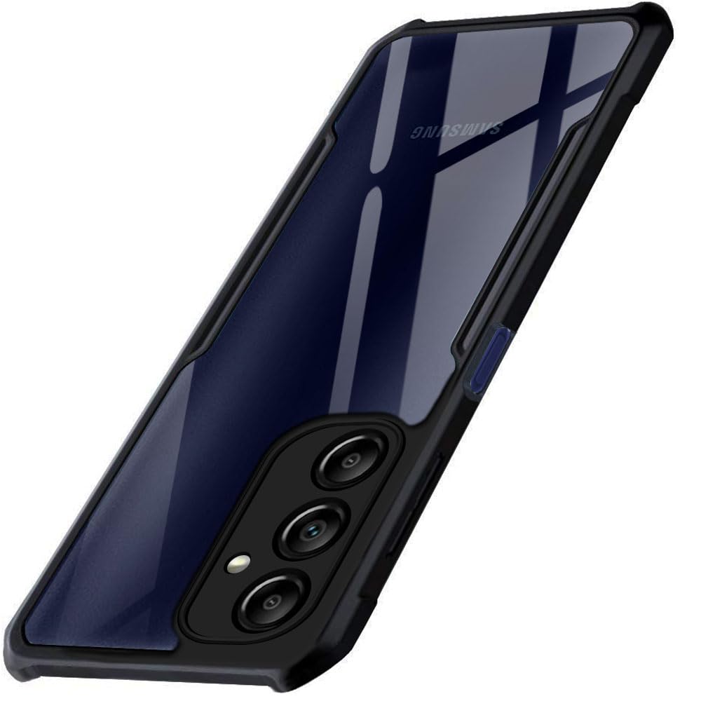 TheGiftKart Polycarbonate Shockproof Crystal Clear Back Cover Case For Samsung Galaxy F54 5G|360 Degree Protection|Protective Design|Transparent Back Cover Case (Black Bumper) (B0C6MXD7PX) Amazon Price History, Amazon Price Tracker
