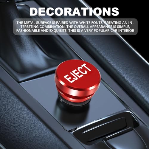 Image of Cigarette Lighter Plug Cover Billet Aluminum Cigarette Lighter Plug, Eject Button Car Cigarette Lighter, Fits All Vehicles with Standard 12 Volt Power Source Aluminum Dustproof Plug