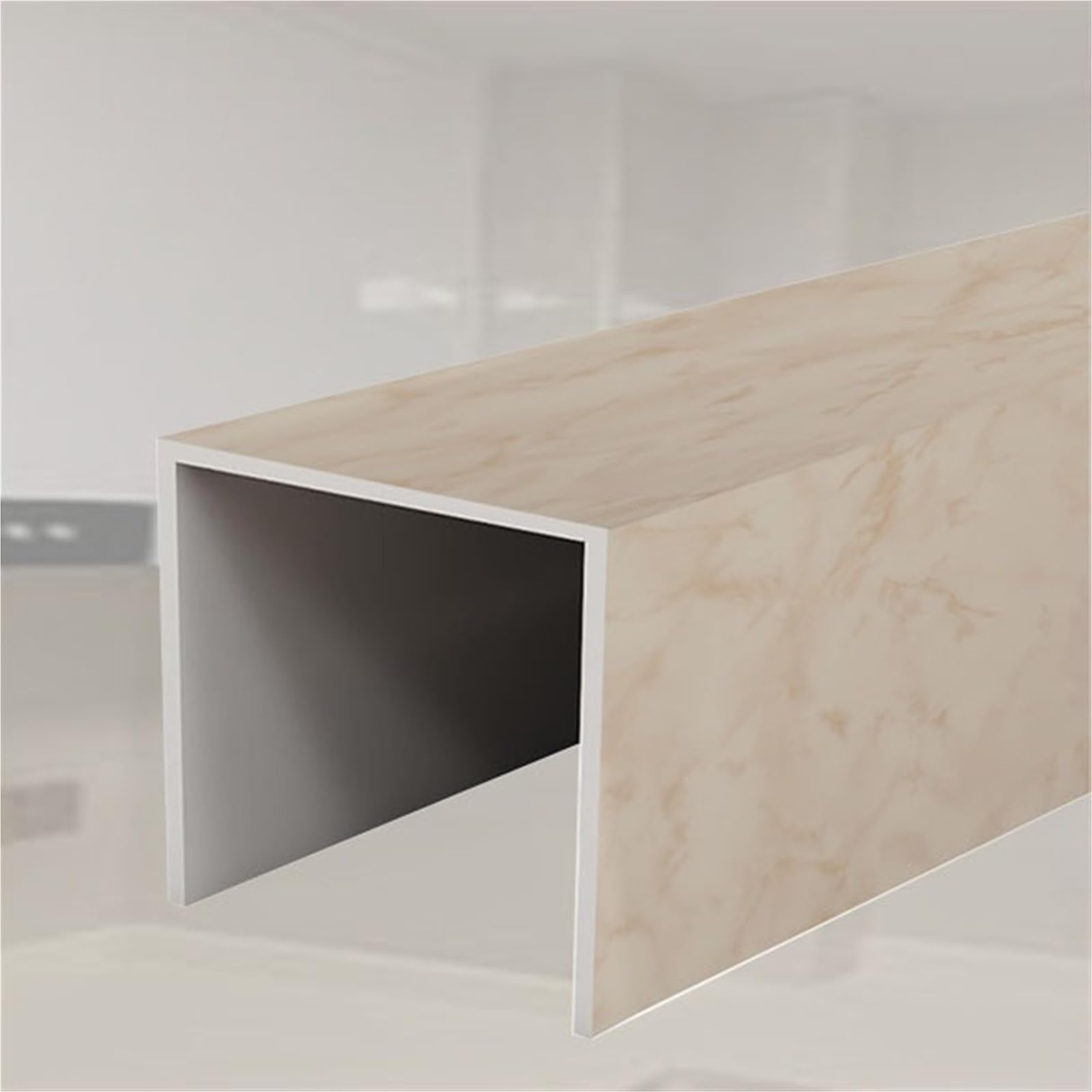 Pipe Coverings Decorative Indoor Paintable, U Shape Pipework Concealer Box for Sink/Inside Wall/Heating/Shower, Waterproof Under Sink Heating Tubing(A,L W 50 x 26cm/19.7 x 10.2in)