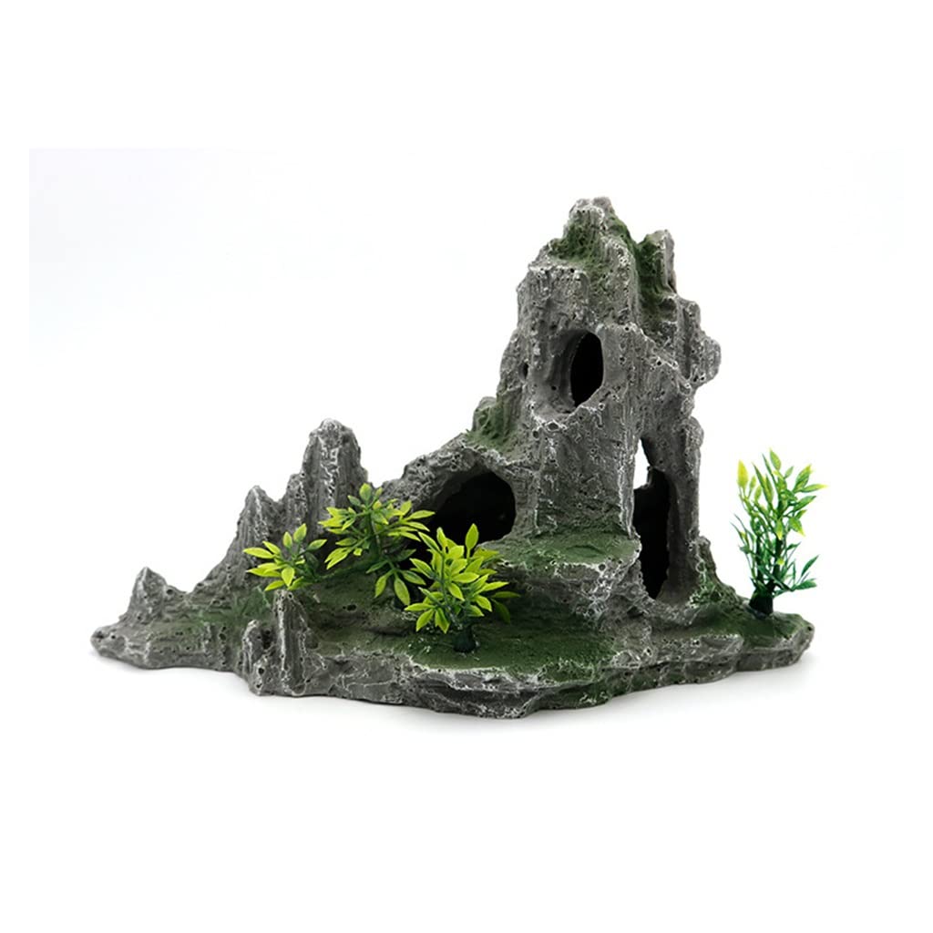 Aquarium Rockery Stone Aquatic Ornaments Fish Tank Landscaping Simulation Landscape Resin Rockery Stone Pet Accessoriess