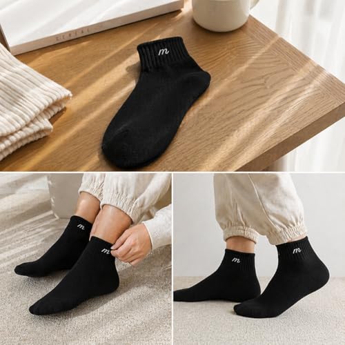 Image of Cotton Socks for Woman | Summer Socks for Women | Women Ankle Length Socks, Soft & Stretchable, Pastel Cute COLOURS, Lightweight Anti-Odor Daily Wear Gym Sports Athletic Socks