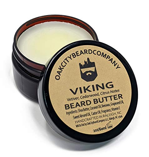 OakCityBeardCo. - Viking - 2oz Beard Butter - Beard Conditioner - Vetiver - Cedarwood - Citrus