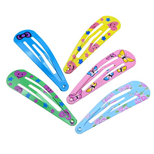 40 piezas de pinzas impressas para cabello de 2 pulgadas miniatura 2