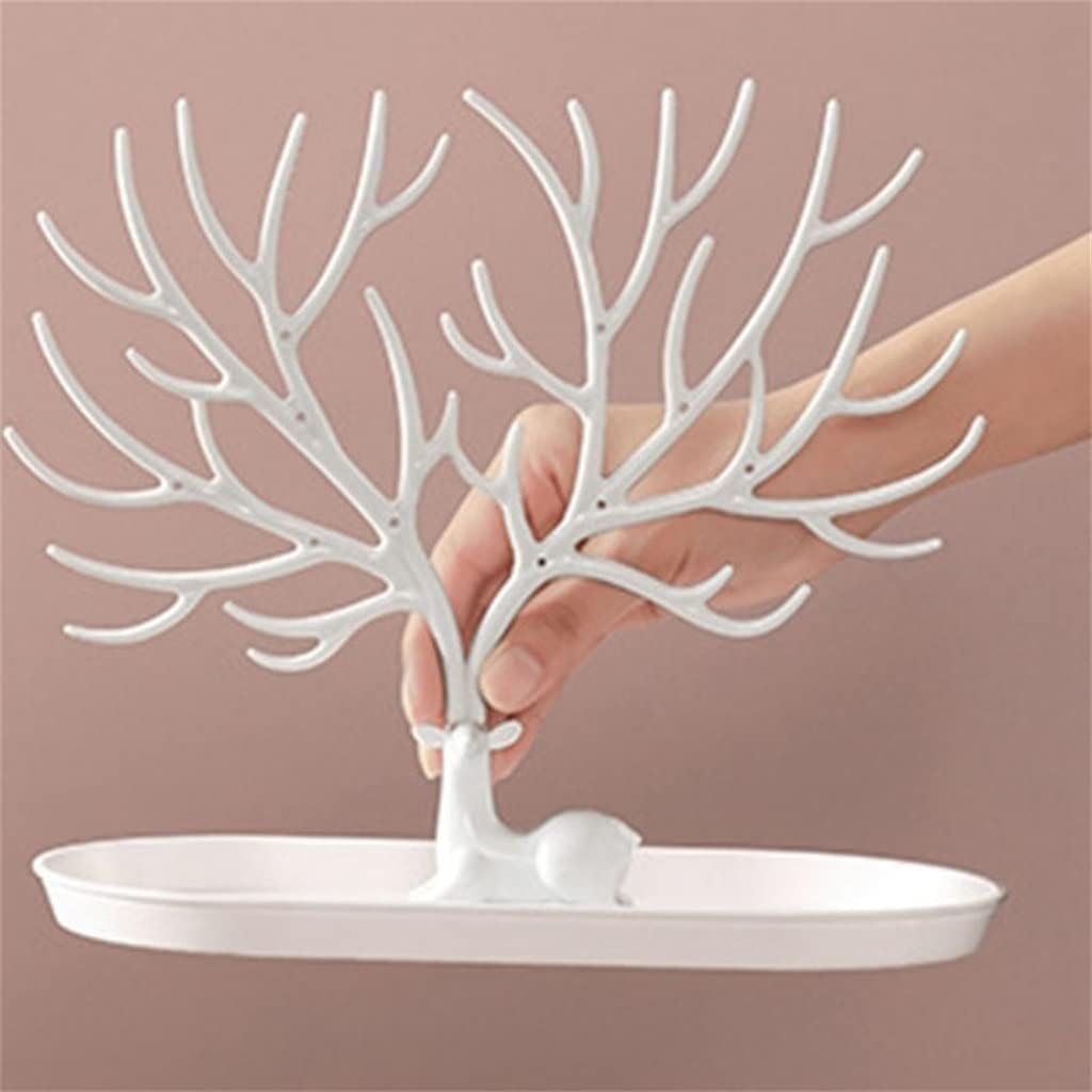 Jewelry Storage Plate Tree Multi-Futional Hanging Jewelry Display Rack (Color : A, Size : 26x26x12cm) (A 26x26x12cm)