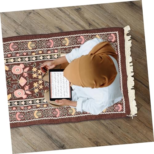 Tapis de prière portable chenille coffee lot de 4 Magiclulu