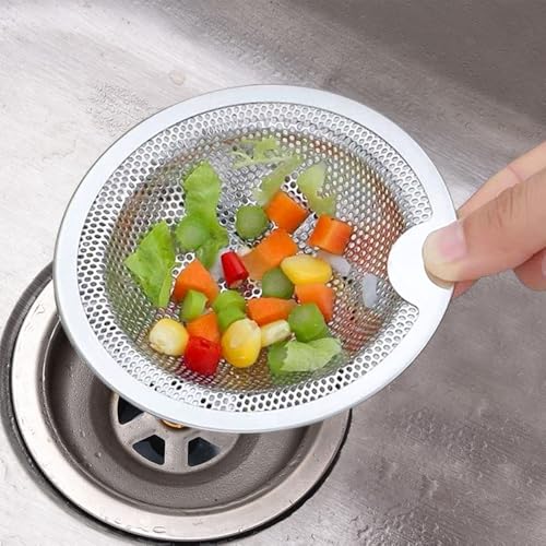 3 piezas colador para fregadero de cocina, colador para fregadero, colador para fregadero, colador para el pelo de ducha, colador de lavabo, evita la obstrucción de los tubos de drenaje (10,2 x 7,5 x