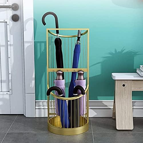 Soporte para paraguas de hierro forjado decorativo para sala de estar 6