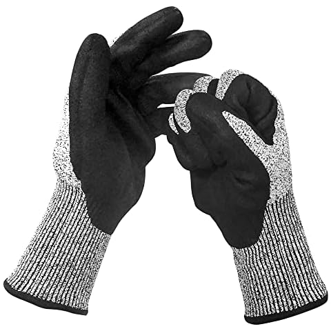 ELFGO Cut Resistant Diving Scuba Gloves, Ergonomic Water Gloves for Spearfishing, Lobster Gloves for Surfing Fishing, L Cover