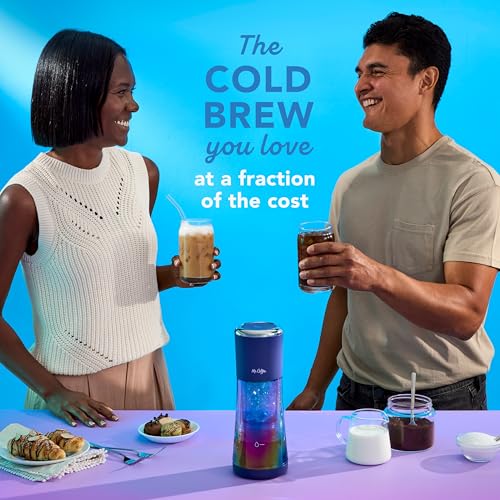 Image of Mr. Coffee Express Cold Brew Coffee Maker, 10-Minute Cold Brew Coffee Machine, Indigo