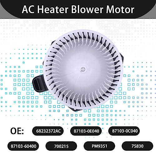 Image of AC Heater Blower Motor with Fan Cage Fits for Toyota 2005-2019 4Runner Camry Avalon Highlander Journey ES300h ES350 GX460 RX350 Replacement 87103-0E040