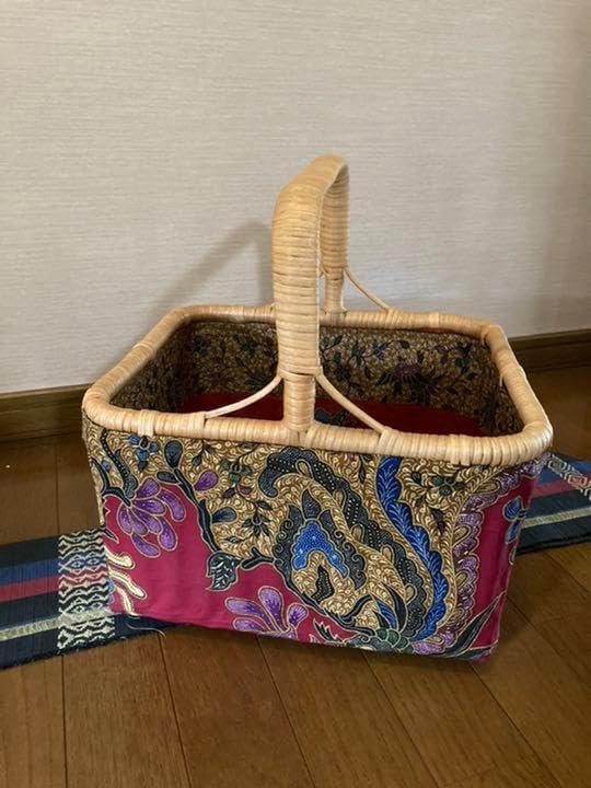 一閑張りカゴ バスケット