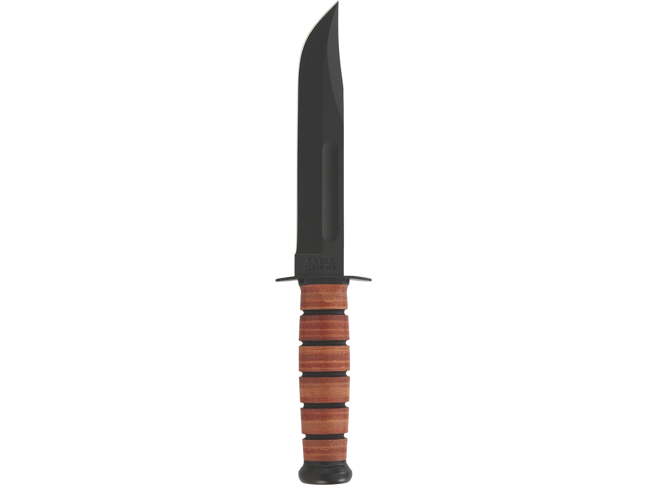 Full-Size US ARMY Ka-Bar Bowie Fixed Blade Knife (7" Black)