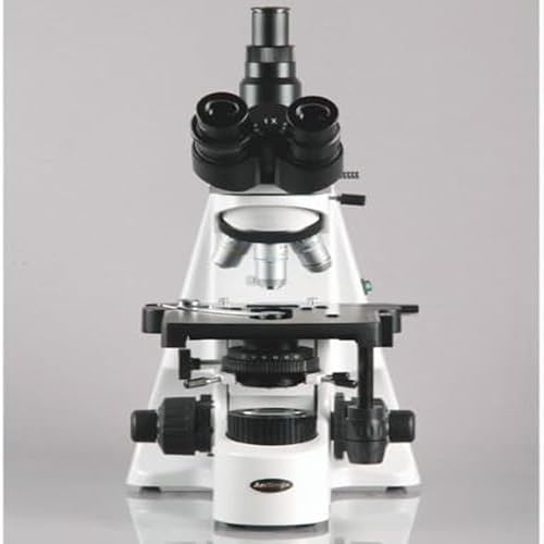 Miniatura 2 de AmScope Microscopio compuesto trinocular T690C-PL, aumento 40X-2500X, oculares de campo súper ancho WH10x y WH25x, objetivos acromáticos de plan