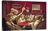 Global Gallery Budget GCS-341406-1624-142 C.M. Coolidge Poker Dogs: This Game is Over 1903 Gallery Wrap Giclee on Canvas Print Wall Art