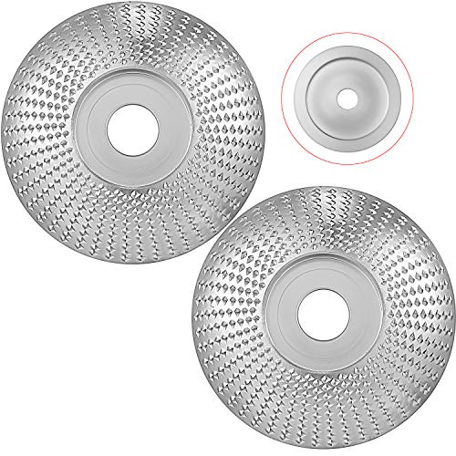 50 Steel Wood Carving Disc Grinder Shaping Disc Wood Grinding Wheel Carving Abrasive Disc Angle Grinder Disc for Sanding Carving Shaping Polishing Grinding Wheel Plate 3.3 Inch (2)