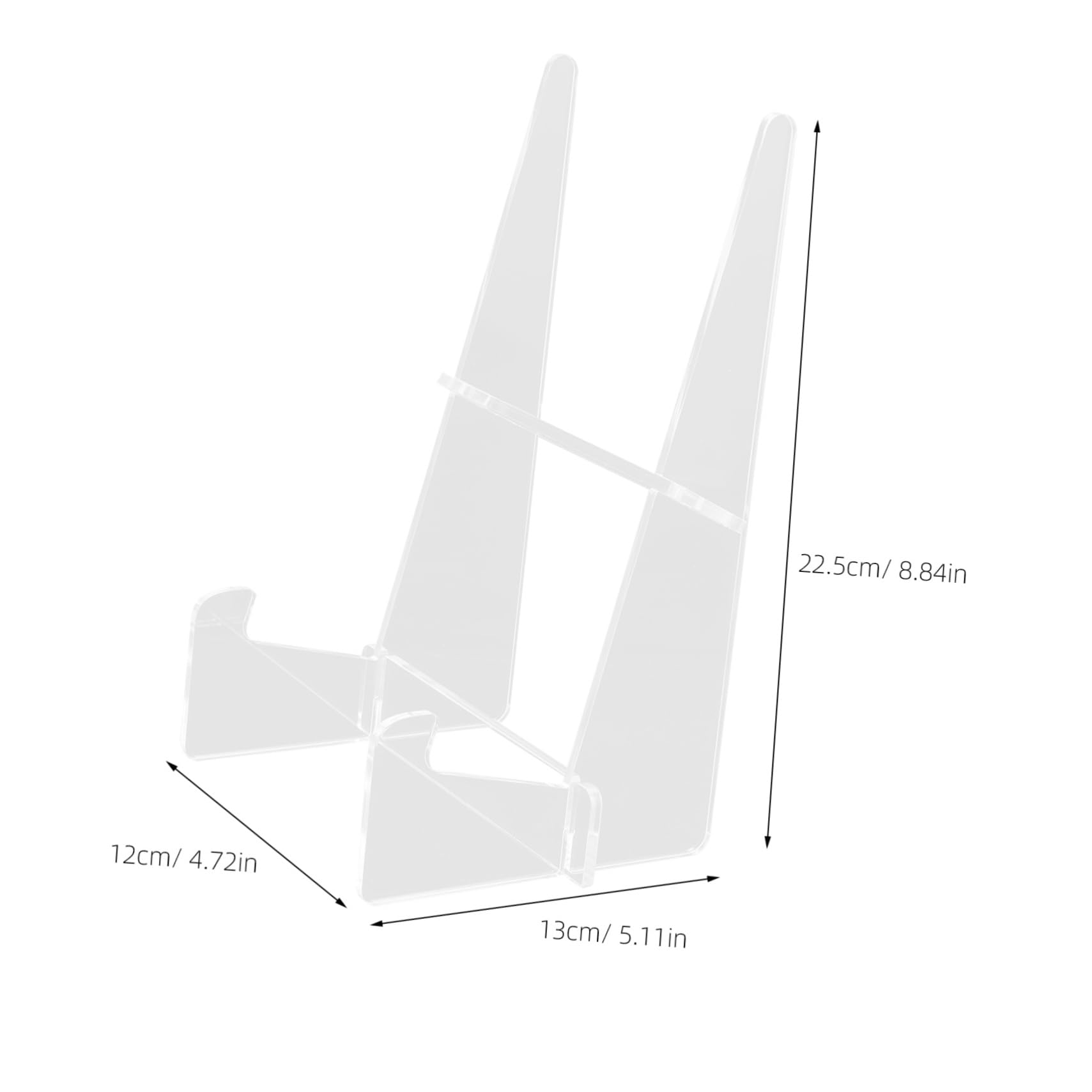 OSALADI Elegant Acrylic Recipe Holder Book Stand for Reading Book Accessories Opener Holder