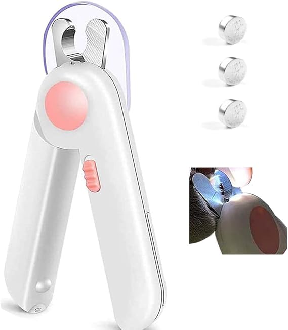 Amazon Co Jp 猫犬爪切り ペット用爪切り 高輝度ledライト付き 爪と血管をよりやすく見分けられ プロのペットネイルックカッター ネイルケア ネイルトリマー 切りすぎ防止 飛び散りガード ヤスリ付き 犬 猫 小型犬 中型犬 猫適用 初心者必携 最新版 ペット用品