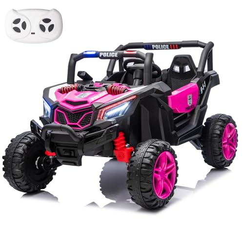 Kid Police 4WD UTV 24V Ride On Toys for Big Kids 2 Seater...