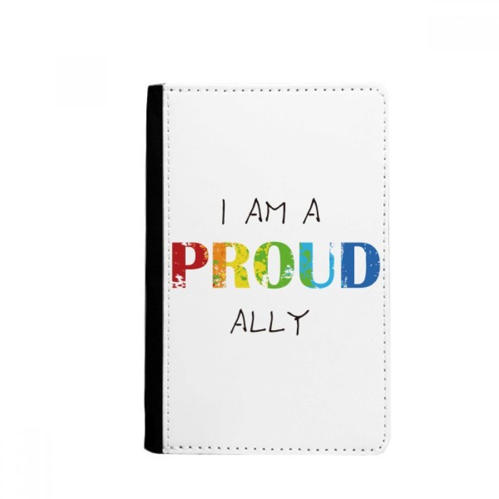 LGBT Rainbow Flag Proud Ally Passport Holder Notecase Burse Wallet Cover Card Purse