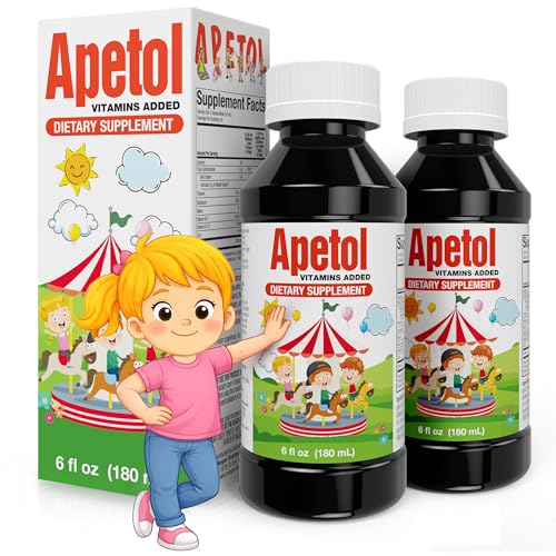 Apetol Appetite Booster for Kids & Adults | Liquid multivitamin Syrup with B Complex & Zinc | Daily...