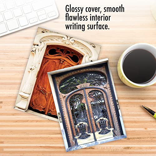 The Best Card Company - 10 Blank Note Cards Boxed (4 X 5.12 Inch) - Architecture, Assorted All Occasion Cards - Art Nouveau Doors M4624Ocb-B1X10 #TOP5