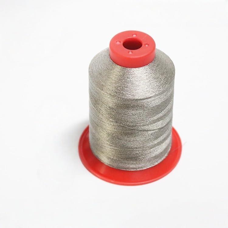 Hilos de costura conductores de fibra de plata para prendas inteligentes - Compatible con pantallas táctiles - Alto contenido de plata (200D, 3500 m por rollo) miniatura 3