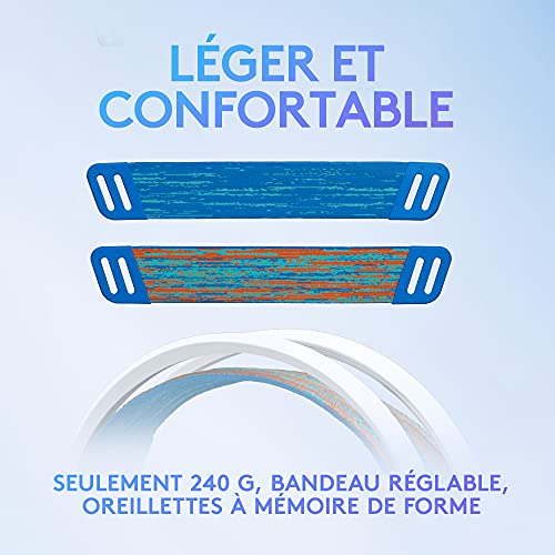 Logitech G335 Casque Gamer Filaire, avec Micro, Prise Audio 3,5 mm, Ecouteurs Mousse à Mémoire de Forme, Léger, Compatible avec PC, PlayStation, Xbox, Nintendo Switch - Blanc