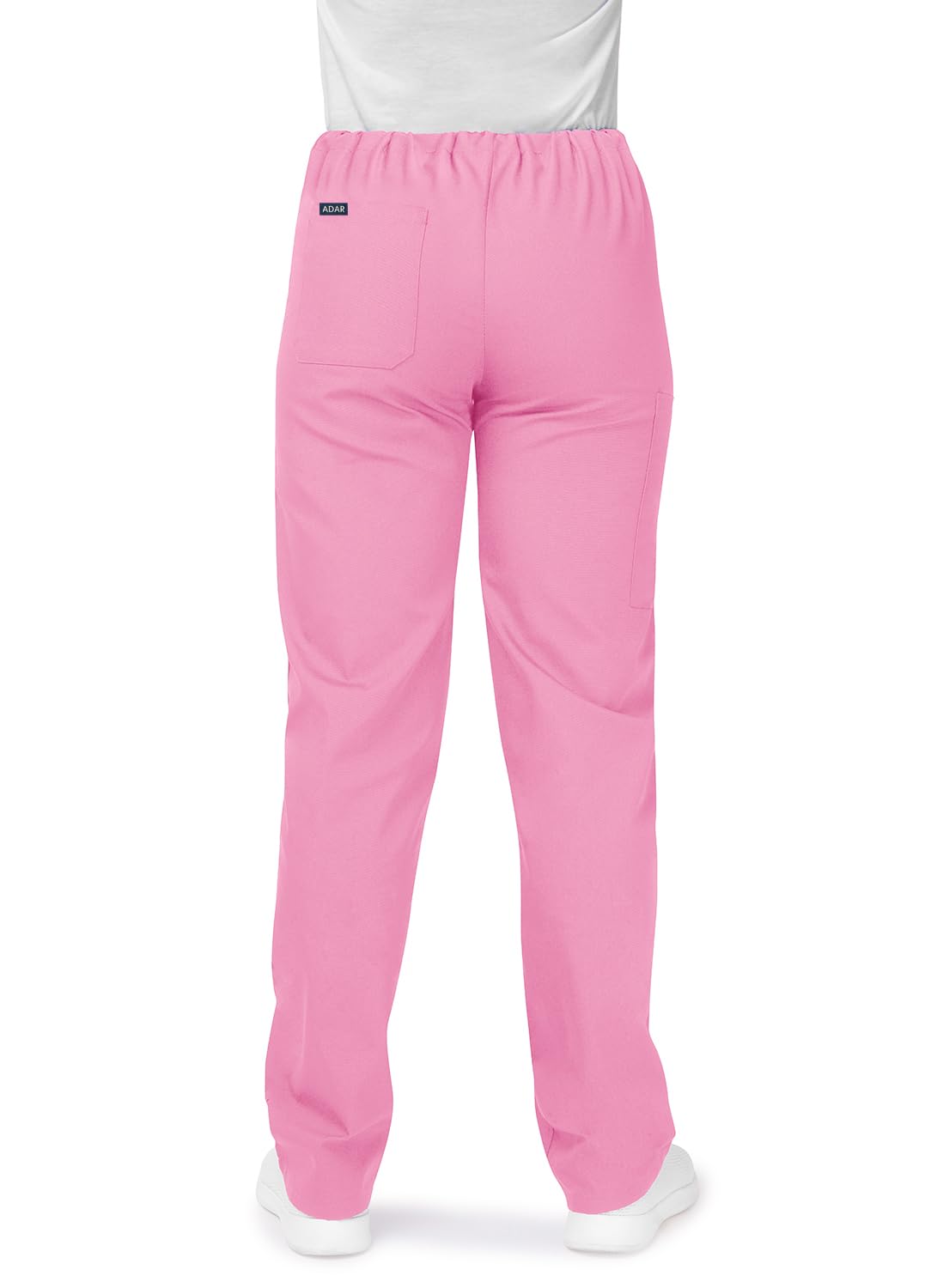 Adar Uniforme médico unisex Casaca de cuello en V y pantalones con cordón