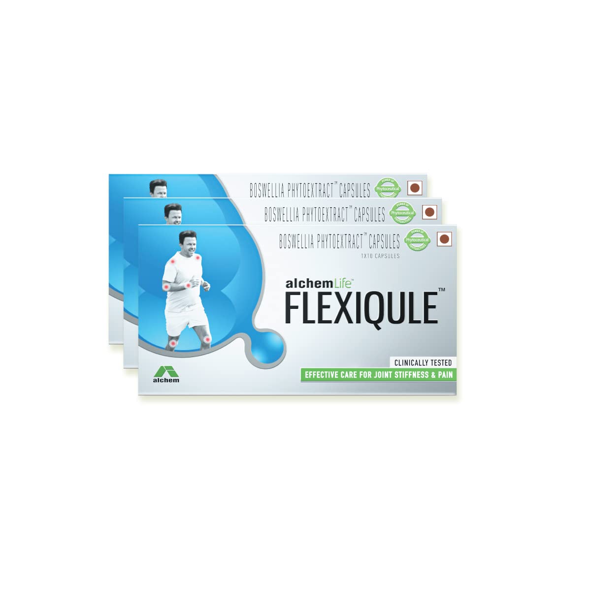 FlexiQule Joint Pain & Stiffness Solution| Natural & Clinically Tested | Effective for Osteo-arthritis related, Knee, Low back, Wrist, Neck & Shoulder Pain (10 Capsules, Pack of 3) (B0CF8LXMZ9) Amazon Price History, Amazon Price Tracker