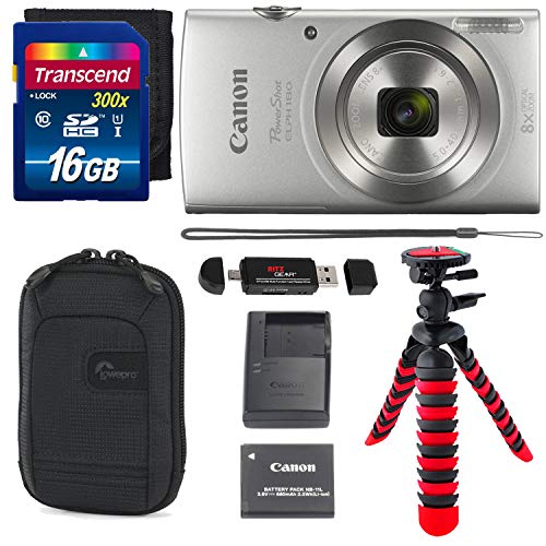 Canon PowerShot ELPH 180 Digital Camera with is and Smart AUTO Mode (Silver)