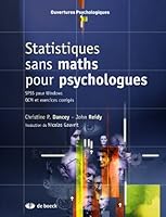 Statistiques sans maths psycho ouvertures psycho. 2804153843 Book Cover